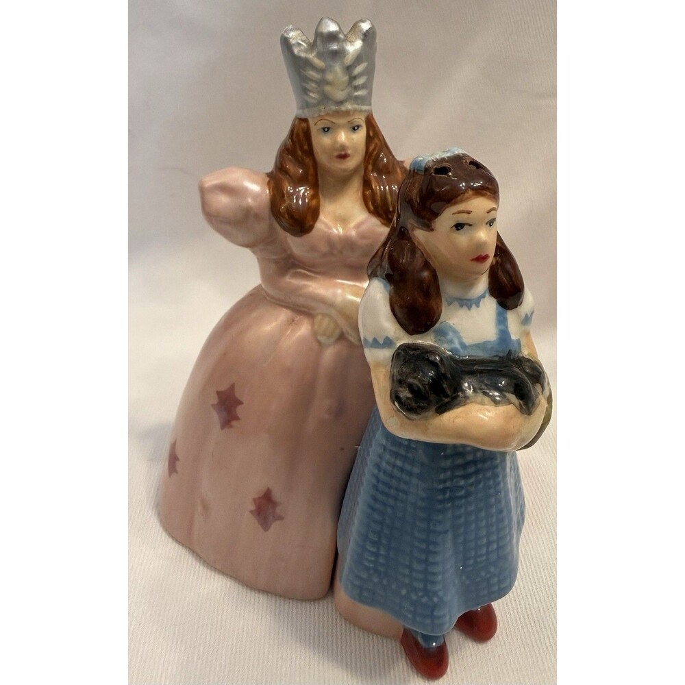 Wizard of Oz Dorothy Glinda‎ Magnetic Salt Pepper Shakers Westland Collectible